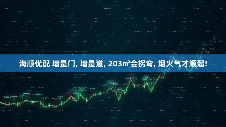 海顺优配 墙是门, 墙是道, 203㎡会拐弯, 烟火气才顺溜!